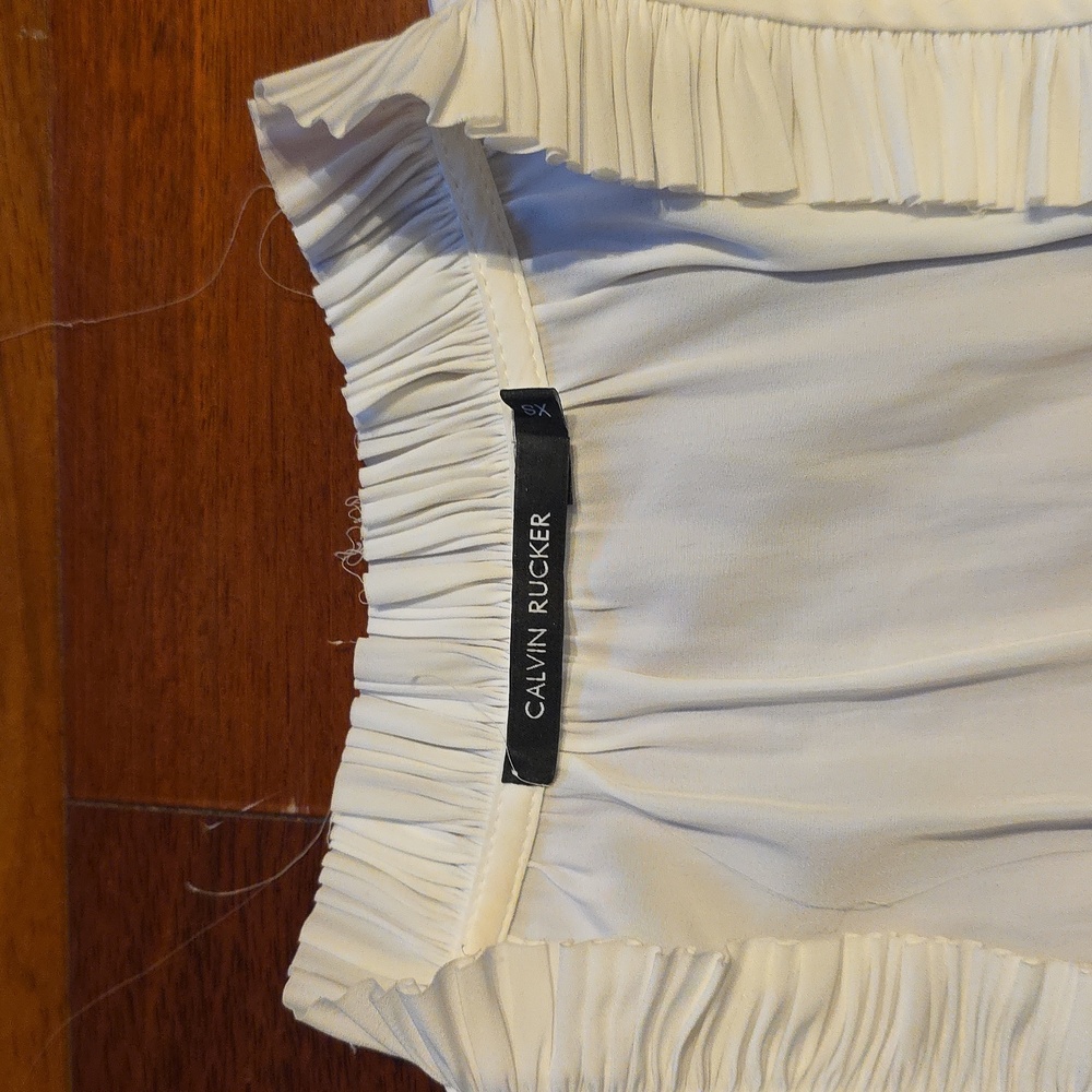 Calvin Rucker White blouse Xs - Picture 2 of 4